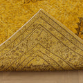 Vintage Isparta Turkish Area Rug 5x8 ft — Yellow & Brown Overdyed