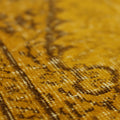 Vintage Isparta Turkish Area Rug 5x8 ft — Yellow & Brown Overdyed