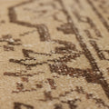 Vintage Manisa Turkish Area Rug 6x9 ft — Beige & Brown Distressed (No. 39903)