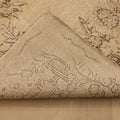 Vintage Isparta Turkish Area Rug 5x9 ft — Beige & Brown Floral (No. 39906)