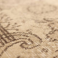Vintage Isparta Turkish Area Rug 5x9 ft — Beige & Brown Floral (No. 39906)