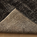 Vintage Isparta Turkish Area Rug 4x8 ft — Gray Overdyed