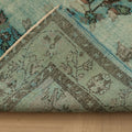 Vintage Isparta Turkish Area Rug 5x9 ft — Blue & Gray Overdyed (No. 39908)