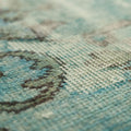 Vintage Isparta Turkish Area Rug 5x9 ft — Blue & Gray Overdyed (No. 39908)