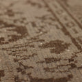 Vintage Manisa Turkish Area Rug 6x9 ft — Beige & Brown Distressed