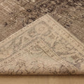 Vintage Manisa Turkish Area Rug 6x8 ft — Gray & Beige Distressed