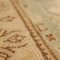 Vintage Isparta Turkish Area Rug 5x8 ft — Beige & Green Floral (No. 39914)