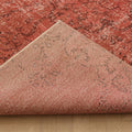 Vintage Isparta Turkish Area Rug 6x8 ft — Red Overdyed