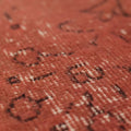 Vintage Isparta Turkish Area Rug 6x8 ft — Red Overdyed