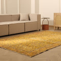 Vintage Isparta Turkish Area Rug 5x9 ft — Orange & Brown Floral (No. 39922)
