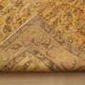 Vintage Isparta Turkish Area Rug 5x9 ft — Orange & Brown Floral (No. 39922)