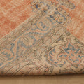 Vintage Isparta Turkish Area Rug 4x10 ft — Orange & Blue Floral