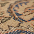 Vintage Isparta Turkish Area Rug 4x10 ft — Orange & Blue Floral