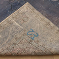 Vintage Isparta Turkish Area Rug 6x10 ft — Blue & Gray Overdyed (No. 39930)