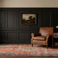 Turkish Area Rug in a styled room