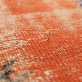 Vintage Manisa Turkish Area Rug 7x10 ft — Red & Green Distressed