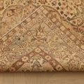Vintage Isparta Turkish Area Rug 7x10 ft — Beige & Brown Floral (No. 39935)