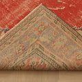 Vintage Manisa Turkish Area Rug 6x10 ft — Red & Beige Floral