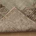 Vintage Manisa Turkish Area Rug 5x10 ft — Gray & Brown Floral