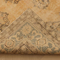 Vintage Isparta Turkish Area Rug 6x10 ft — Beige & Blue Floral (No. 39946)
