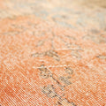 Vintage Isparta Turkish Area Rug 5x10 ft — Orange & Red Floral