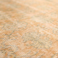 Vintage Isparta Turkish Area Rug 6x10 ft — Orange Floral