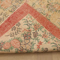 Vintage Isparta Turkish Area Rug 7x10 ft — Beige & Orange Floral