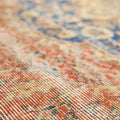 Vintage Isparta Turkish Area Rug 6x9 ft — Red Floral (No. 39969)