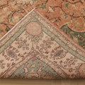 Vintage Isparta Turkish Area Rug 6x9 ft — Red & Green Floral (No. 39977)
