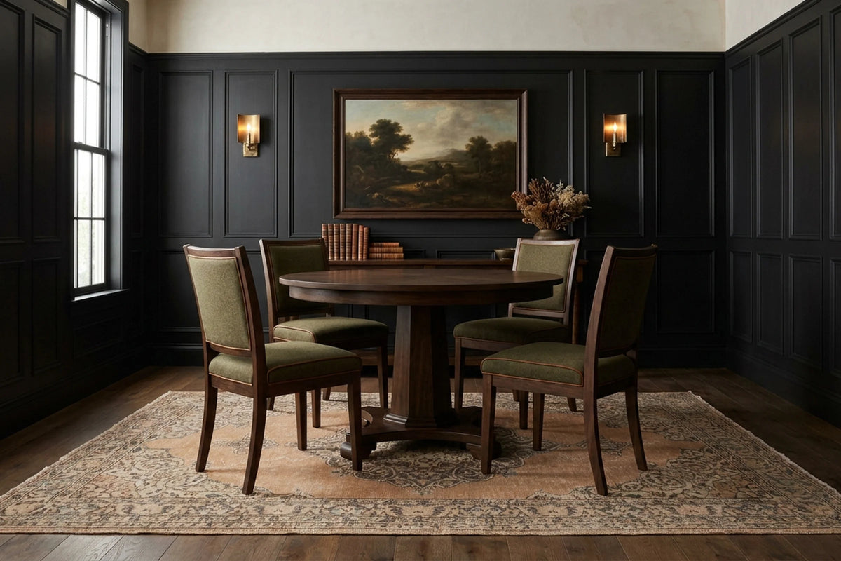 Turkish Area Rug in a styled room