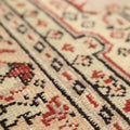 Vintage Isparta Turkish Area Rug 5x10 ft — Beige & Red Floral