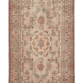 Vintage Isparta Turkish Area Rug 5x10 ft — Beige & Red Floral