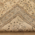 Vintage Isparta Turkish Area Rug 6x10 ft — Beige & Gray Floral (No. 39985)