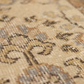 Vintage Isparta Turkish Area Rug 6x10 ft — Beige & Gray Floral (No. 39985)