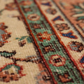 Vintage Isparta Turkish Area Rug 6x9 ft — Beige & Pink Floral