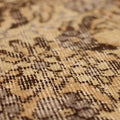 Vintage Isparta Turkish Area Rug 6x9 ft — Beige & Gray Floral (No. 39991)