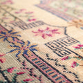 Vintage Isparta Turkish Area Rug 5x8 ft — Beige & Green Floral (No. 39992)