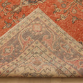 Vintage Isparta Turkish Area Rug 6x9 ft — Orange & Gray Floral (No. 39993)