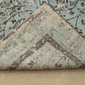 Vintage Isparta Turkish Area Rug 5x9 ft — Blue Overdyed (No. 40012)