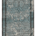 Vintage Isparta Turkish Area Rug 5x9 ft — Blue Overdyed (No. 40012)