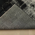 Vintage Isparta Turkish Area Rug 5x7 ft — Black Overdyed