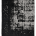 Vintage Isparta Turkish Area Rug 5x7 ft — Black Overdyed