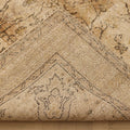 Vintage Isparta Turkish Area Rug 6x10 ft — Beige & Brown Floral (No. 40015)