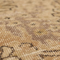 Vintage Isparta Turkish Area Rug 6x10 ft — Beige & Brown Floral (No. 40015)