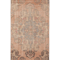 Vintage Nevşehir Turkish Runner Rug 3x7 ft — Beige & Brown Distressed