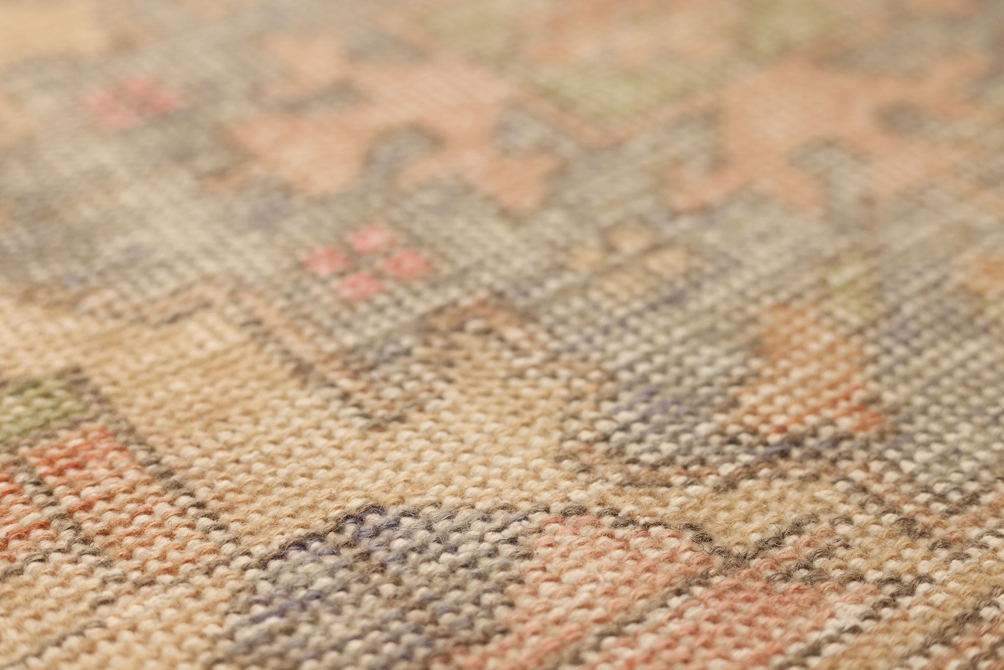 Vintage Nevşehir Turkish Runner Rug 3x7 ft — Beige & Brown Distressed