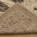 Vintage Isparta Turkish Area Rug 6x9 ft — Gray & White Distressed
