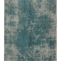 Vintage Isparta Turkish Area Rug 5x9 ft — Blue & Gray Overdyed (No. 40076)