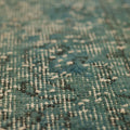 Vintage Isparta Turkish Area Rug 5x9 ft — Blue & Gray Overdyed (No. 40076)