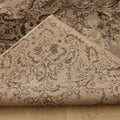Vintage Isparta Turkish Area Rug 6x8 ft — Gray & Brown Floral